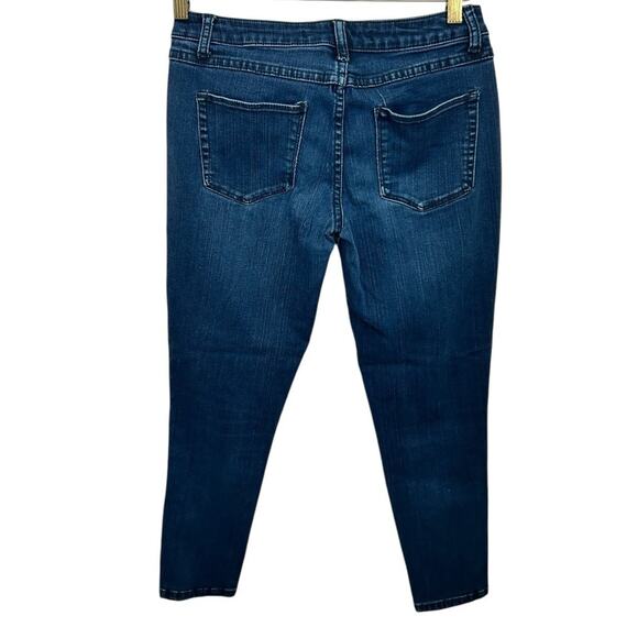 Harper Skinny Ankle Jeans Sz 27 Dark Blue Wash Stretch Midrise Comfort - Picture 6 of 7